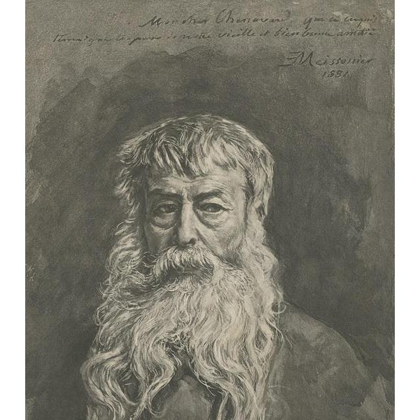 Dujardin, Portrait of Jean-Louis-Ernest Meissonier, 1880, Print For Sale - Image 3 of 5
