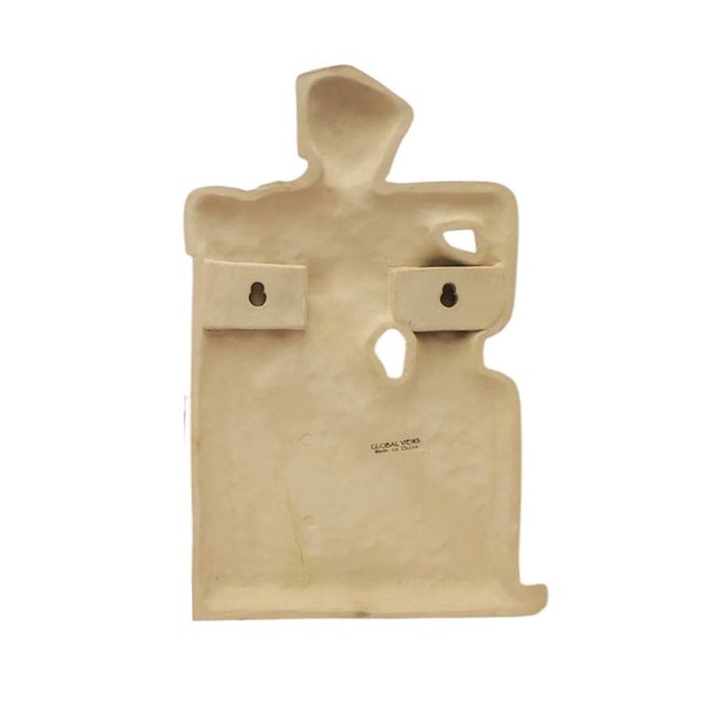 Art Deco Vintage Global Views Art Deco / Greek / Roman Figural Woman Wall Pocket Planter For Sale - Image 3 of 3