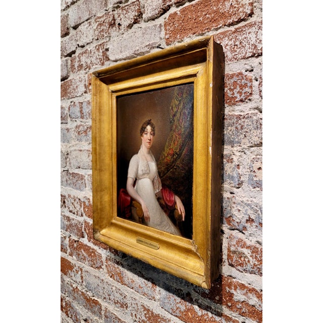 Portrait of a Catherine Elwell Reynolds -18th Century English Oil Painting For Sale In Los Angeles - Image 6 of 9