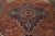 20th Century Rust Antique Heriz Wool Rug Handmade With Medallion Motif For Sale - Image 9 of 9