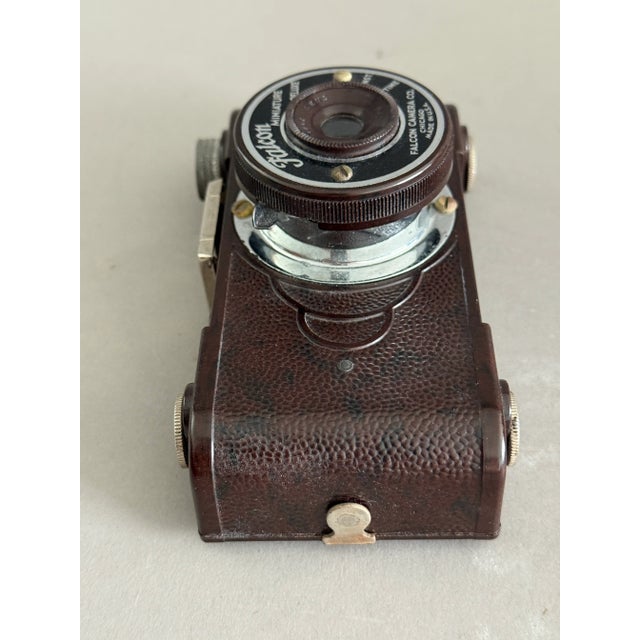 Vintage Falcon 1947 Brown Bakelite Miniature Camera Chicago For Sale In Tampa - Image 6 of 9