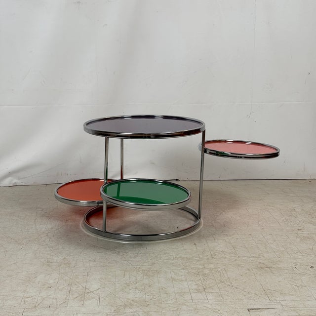 Mid-Century Modern Kare Swivel Glass Coffee Table by Milo Baughman, 1960s For Sale - Image 3 of 10