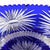 Large 1960s Blue Cut to Clear Bowl With Flower Design For Sale - Image 10 of 12