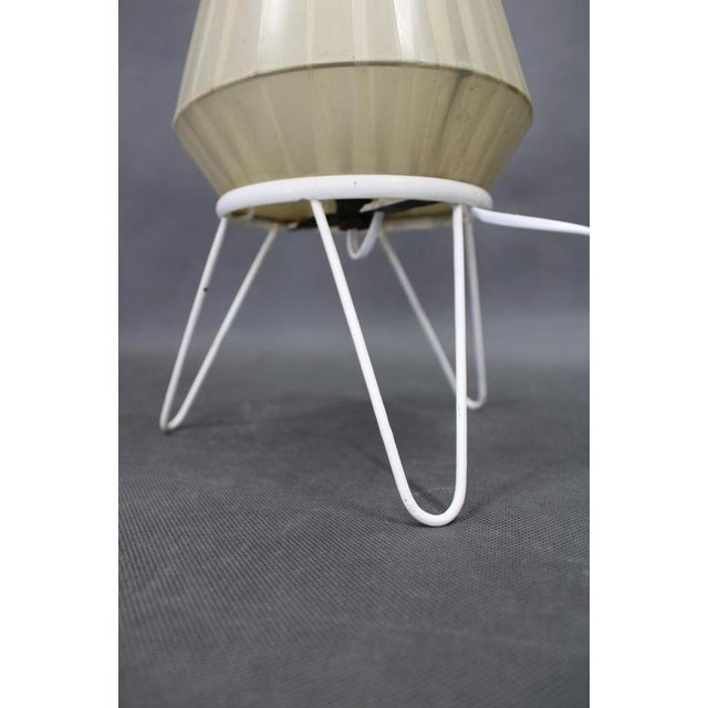 Mid-Century Table Lamp with Plastic Shade, Czechoslovakia, 1960s For Sale - Image 3 of 12