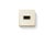Contemporary AERIN Classic Faux Shagreen Tissue Box Cover, Cream For Sale - Image 3 of 7