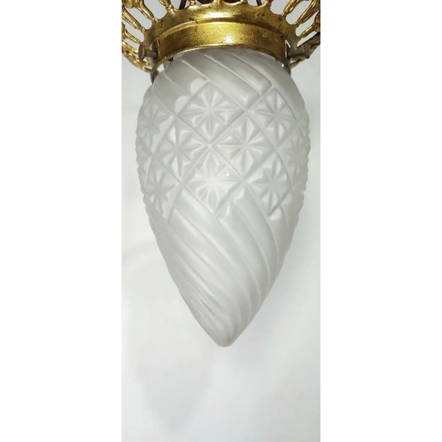 1950s Brass Ceiling Lamp, Spain, 1950s For Sale - Image 5 of 8