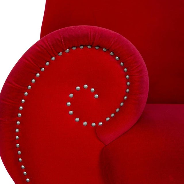 Gaudi Fabric and Velvet Lounge Chair from Bretz For Sale - Image 4 of 16