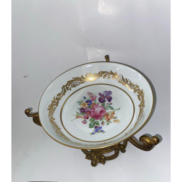 French French Ormolu Mounted Sevres Porcelain Centerpiece For Sale - Image 3 of 12