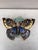 Rare Majolica butterfly wall pocket signed Clement Massier, Golfe Juan Circa 1900. H / 7 inches. W / 9 inches.