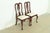 Henkel Harris Henkel Harris Queen Anne Solid Mahogany Side Chairs or Dining Chairs, Pair For Sale - Image 4 of 15