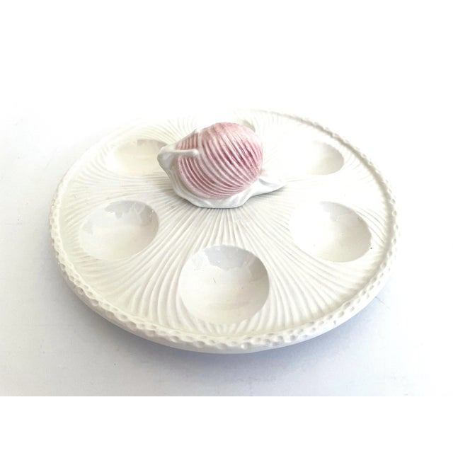 Italian Ceramic Snail Caviar Server For Sale - Image 9 of 10