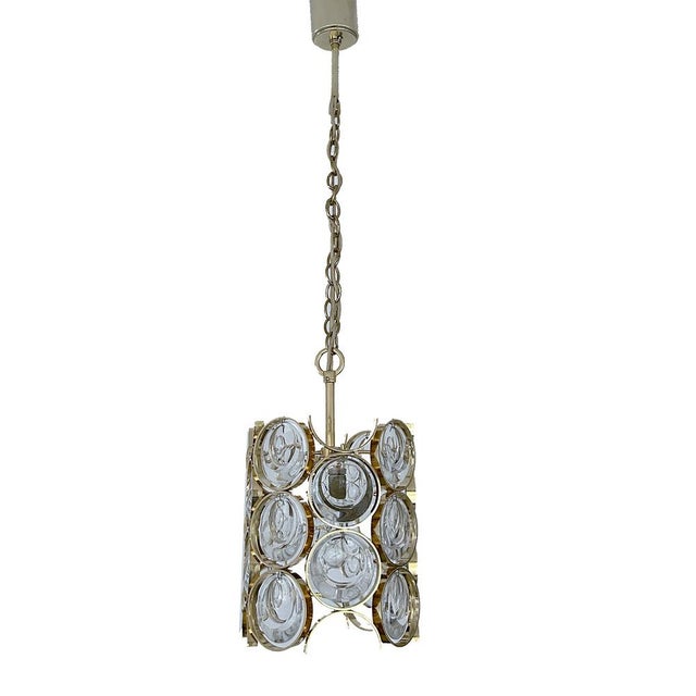 Vintage Gilded Glass Pendant Light from Palwa, 1970s For Sale - Image 14 of 14