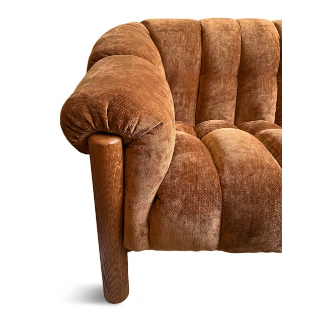 English Isla Tufted Velvet Sofa For Sale - Image 3 of 12