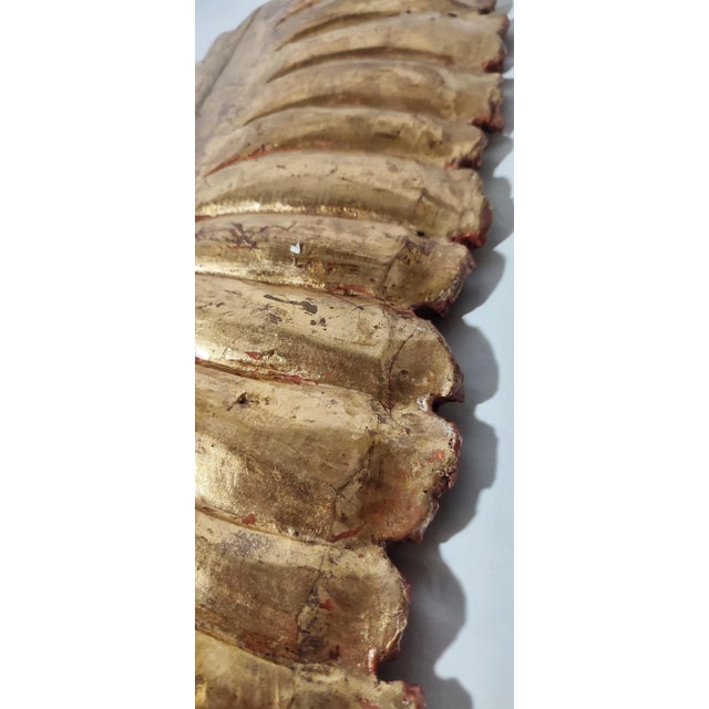 Wood Poplar Wood and Gold Leaf Centerpiece, 1930s For Sale - Image 7 of 12