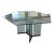 1960s Leon / Irvin Rosen for Pace Sculptural Cut Glass Mid-Century Modern Dining Table For Sale