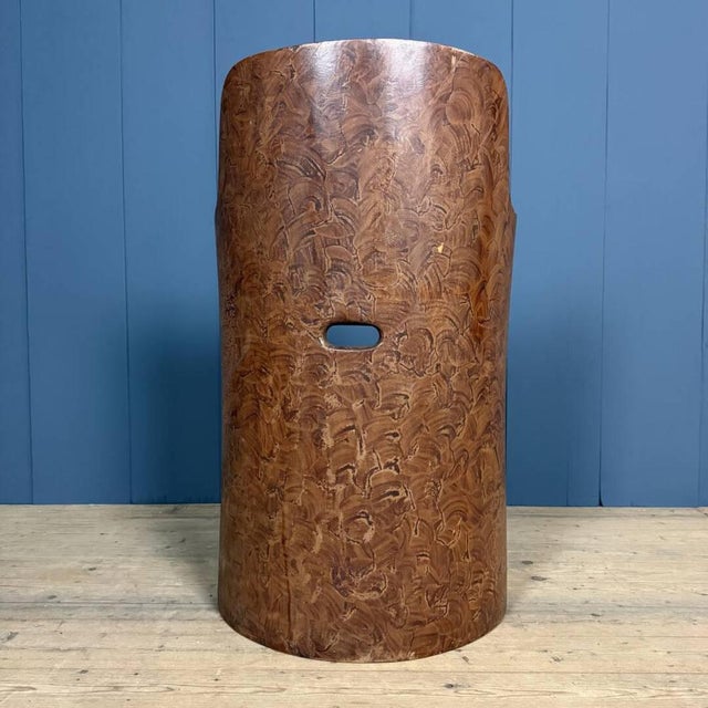 Swedish Painted Wood Stump Chair For Sale - Image 10 of 18
