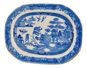 19th C. English Transfer Platter
