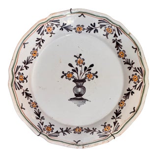 Polychrome Delft Plate For Sale