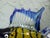 Late 20th Century Late 20th Century Handblown Art Glass Tropical Fish Sculpture With Gold Aventurine Inclusions, Cobalt Blue & Yellow For Sale - Image 5 of 10