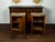 Pair of Italian 1840s Walnut Tables with Variegated Marble Top and Single Door For Sale - Image 4 of 11