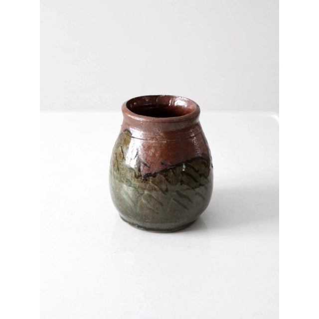 Vintage Studio Pottery Vase For Sale - Image 4 of 10
