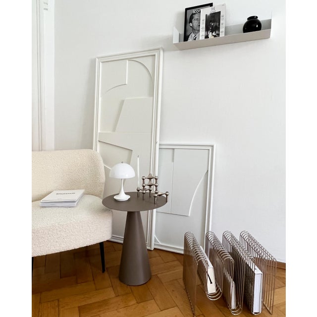 Wood Likya Verge Wooden Wall Art in White by Likya Atelier For Sale - Image 7 of 9