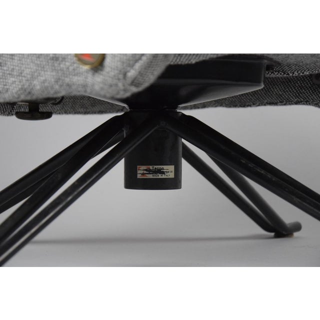 Metal Mid-Century Italian P32 Lounge Chair by Osvaldo Borsani for Tecno, 1960 For Sale - Image 7 of 14