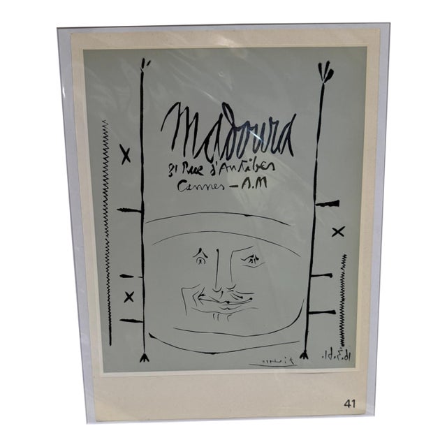 Pablo Picasso Poster Galerie Madoura 1961 Cannes For Sale