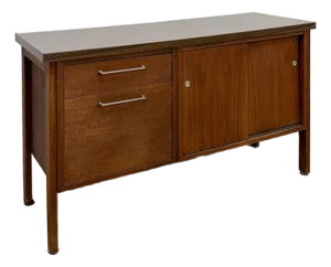 Jofco MCM Sideboard Vintage American Made Jasper Indiana Mid-Century Office Unit