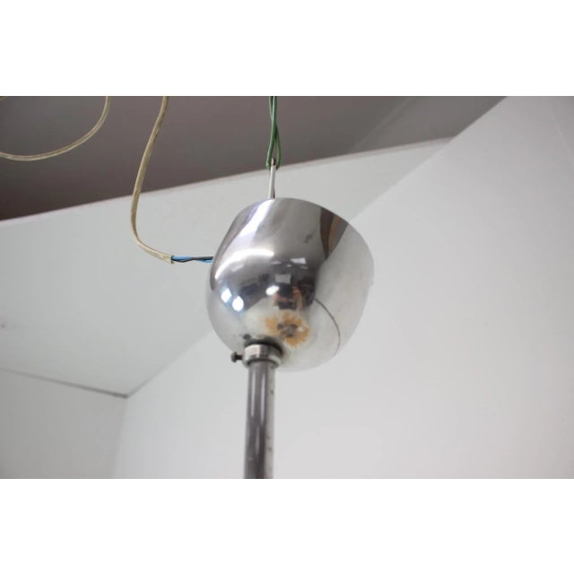 Mid-Century Glass Ceiling Lamp by Napako, 1960s For Sale - Image 4 of 12