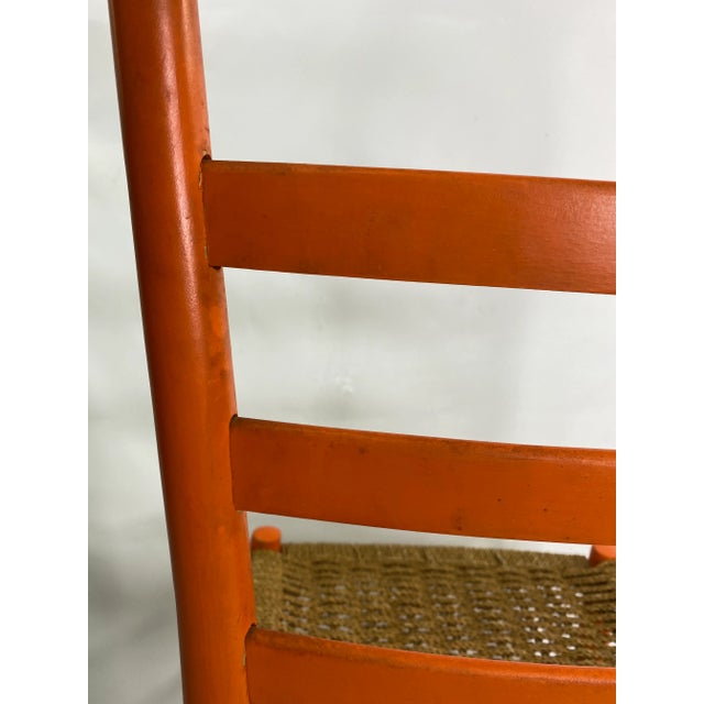 Vintage Gio Ponti Style Orange Chair, Made in Italy For Sale - Image 9 of 13