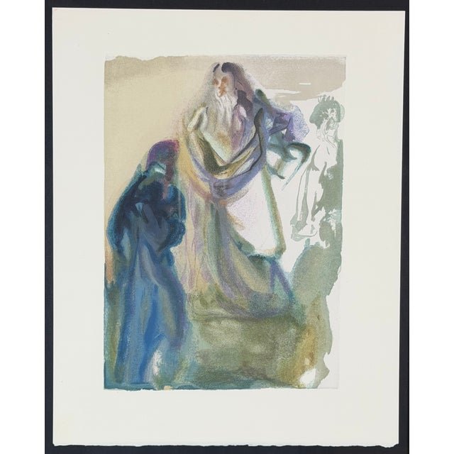 Artist: Salvador Dali Title: Divine Comedy Heaven Canto 27 Decomposition Medium: Woodcut Measurements: Paper: 10.5" x 13"...