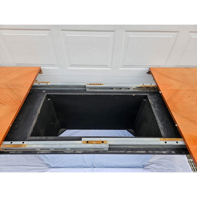 Milo Baughman for Thayer Coggin Wood Chrome Dining Table For Sale - Image 12 of 17