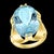 12.54 Carat Natural Oval Shape Aquamarine Cocktail Ring 14 Karat Yellow Gold For Sale - Image 17 of 18