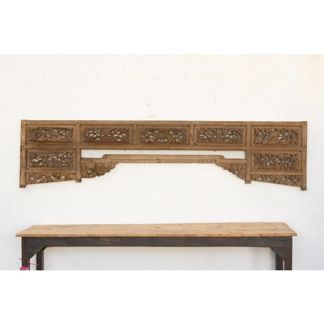 Asian Celestial Artistry, Antique Asian Wall Canopy For Sale - Image 3 of 7