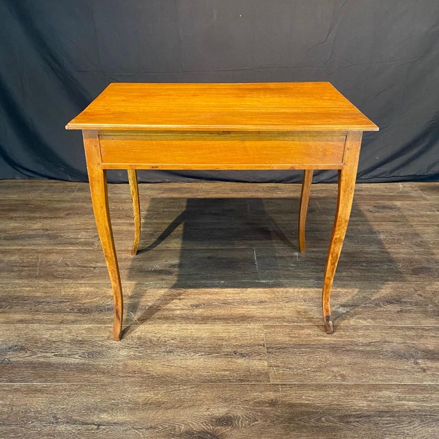 French 19th Century Louis XV Fruitwood Writing Table or Side Table For Sale - Image 9 of 10