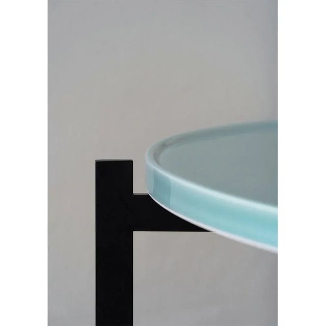 Not Yet Made - Made To Order Celadon Green Porcelain Deck Table by OxDenmarq For Sale - Image 5 of 7