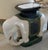 Glazed Ceramic Elephant Garden Seat End Table For Sale - Image 11 of 12