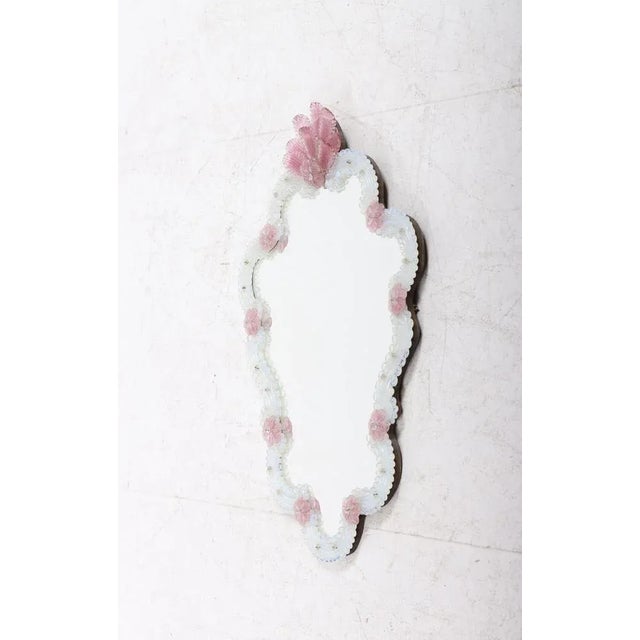 Mirror in glass designed and made in Italy in the 1950s. Great condition.