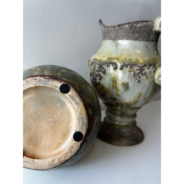 Vintage Pitchers in the Style of Roger Guerìn- A Pair For Sale - Image 9 of 11