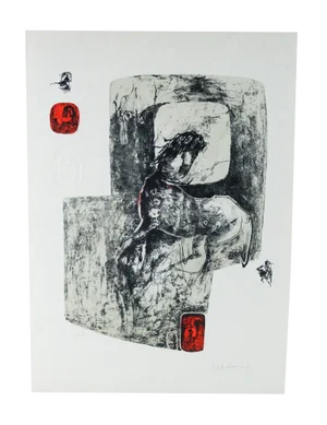 Dang Lebadang, Le Cheval, 20th Century, Color Etching