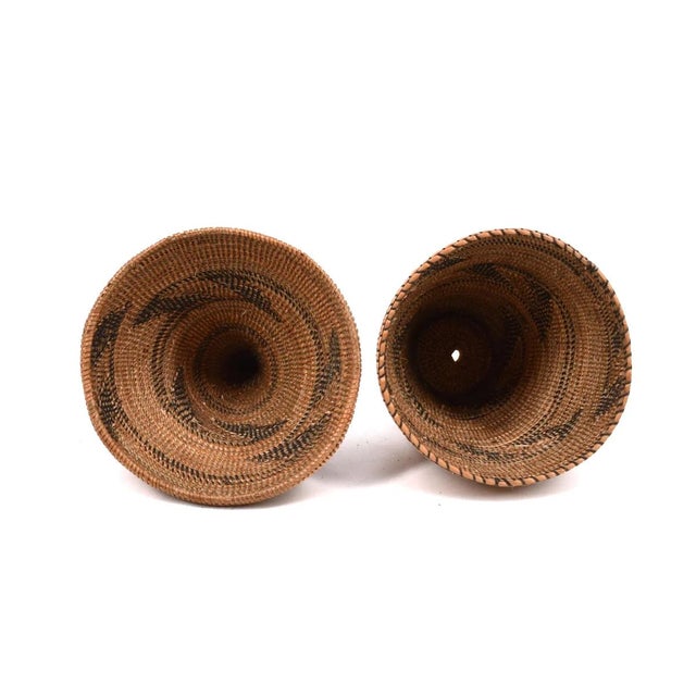 Early 20th Century Early 20th Century Tutsi Basket with Lid Rwanda For Sale - Image 5 of 7