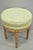 Vintage French Country Louis XVI Style Round Seat Carved Vanity Stool Chair For Sale - Image 11 of 11