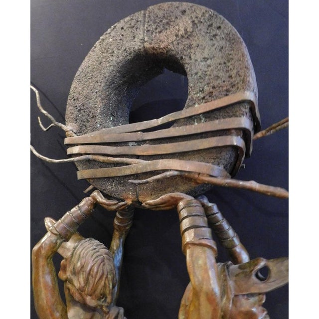Renzo "One Thought Conceived" Bronze Sculpture Hand Signed Artwork Lifesize For Sale - Image 10 of 17