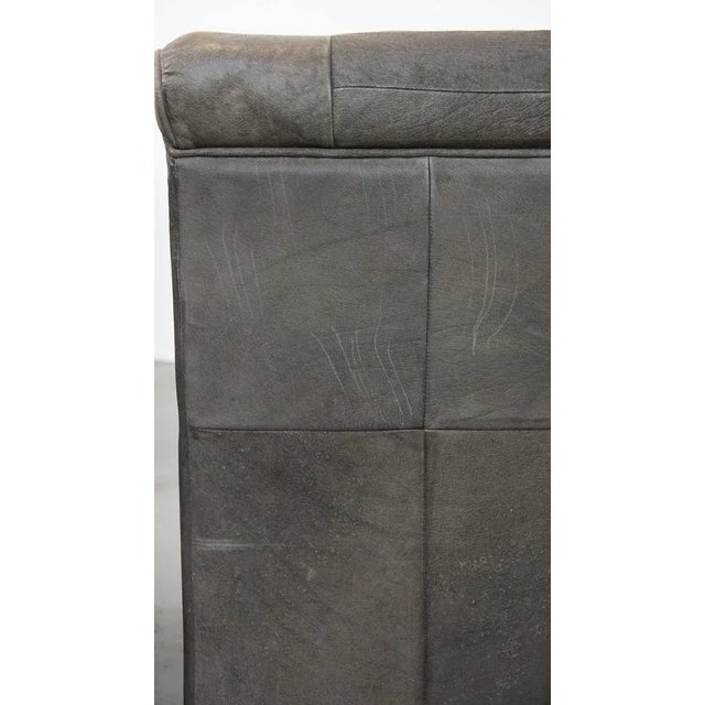 Grey Leather Modular Sofa, 1970s, Set of 2 For Sale - Image 12 of 15