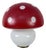 Mushroom Table Lamp in Murano Glass and Brass Base, 1970s For Sale