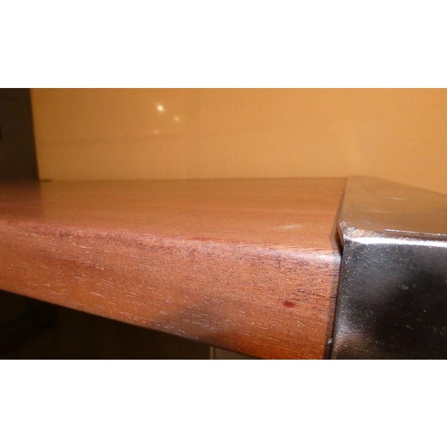 Italian Industrial Mahogany Dining Table from Officina di Ricerca, 1990s For Sale - Image 10 of 18