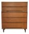 Mid 20th Century Mid Century Five Drawer Walnut Dresser For Sale