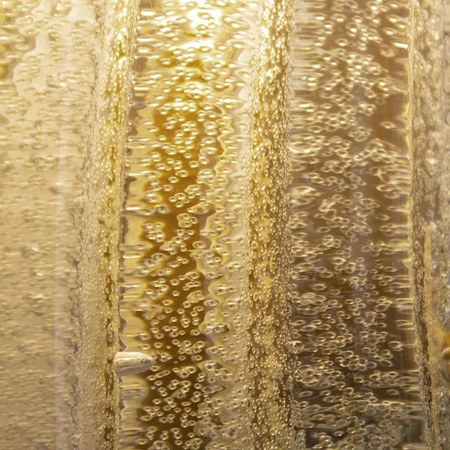 Ribbed Clear Murano Glass Wall-Mounted Lamps, 1960s, Set of 2 For Sale - Image 4 of 11