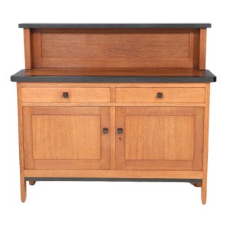 Art Deco Modernist Credenza or Sideboard by H. Fels for l.O.V. Oosterbeek, 1920s For Sale